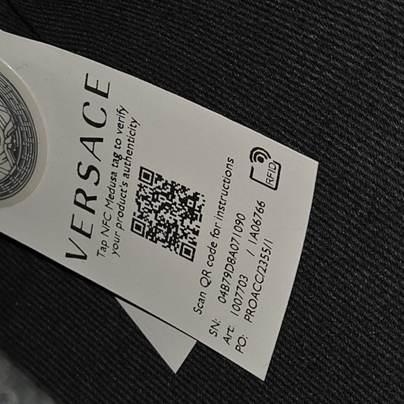 Versace Monogrammed Allover Backpack with Gold Hardware and Black Leather (NWT) - Picture 15 of 16